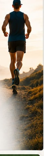Corredor de trilha em treino de endurance